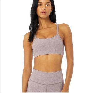 Alo Alosoft Gratitude Bra in Lavender Dusk Heather small
